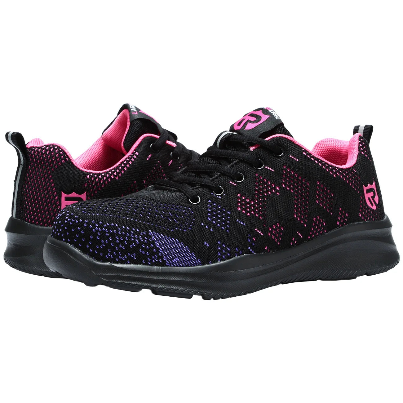 LARNMERN Safety Shoes for Women Anti-puncture Steel Toe Shoes Breathable Non Slip Work Shoes Sneakers