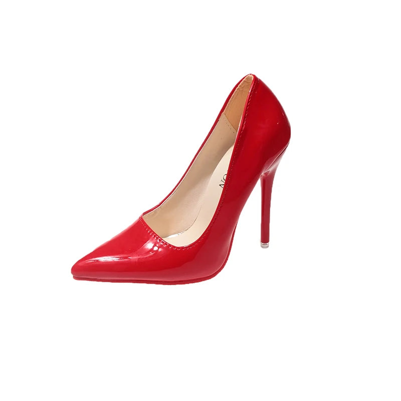 Women Pumps 2024 New Soft Leather High Heels Shoes for Women Fashion Pointed Toe Slip on Candy Colors Wedding High Heels Women