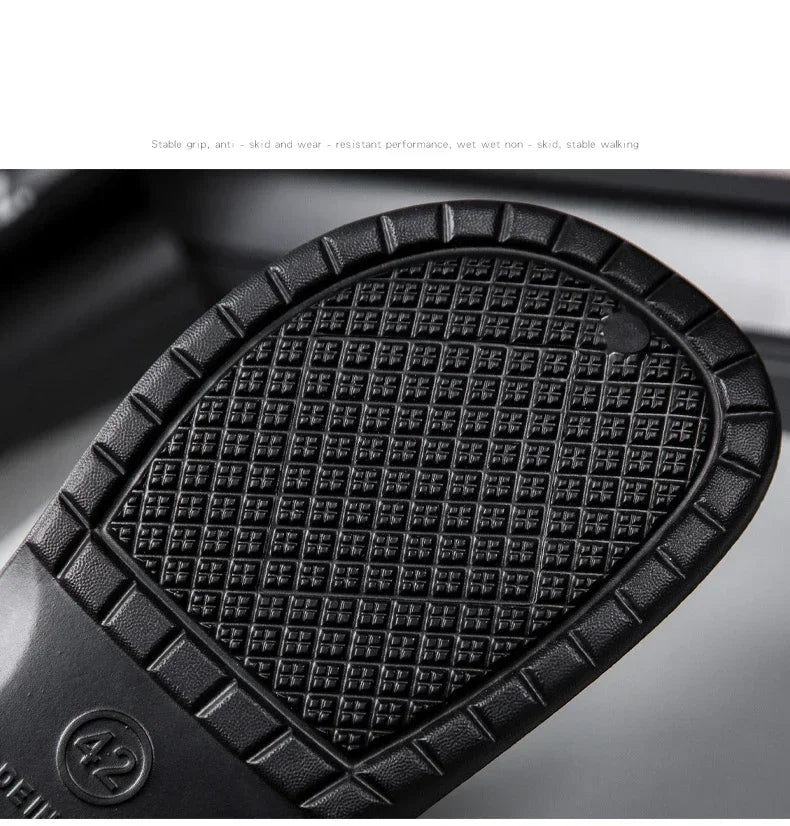 Waterproof Oilproof Men Chef Shoes Lightweight Casual Slippers Doctor Nurse Shoes Fashion Eva Garden Sandals Beach Aqua Shoes