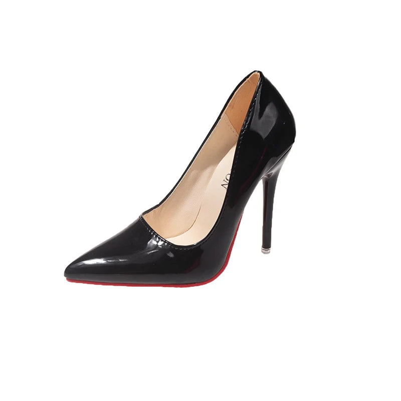 Women Pumps 2024 New Soft Leather High Heels Shoes for Women Fashion Pointed Toe Slip on Candy Colors Wedding High Heels Women