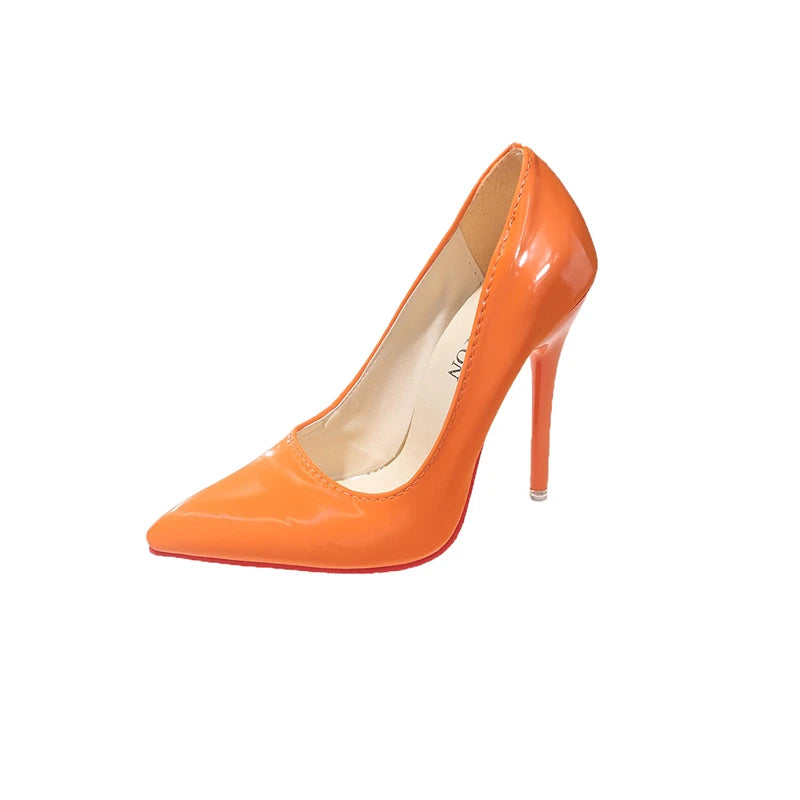 Women Pumps 2024 New Soft Leather High Heels Shoes for Women Fashion Pointed Toe Slip on Candy Colors Wedding High Heels Women