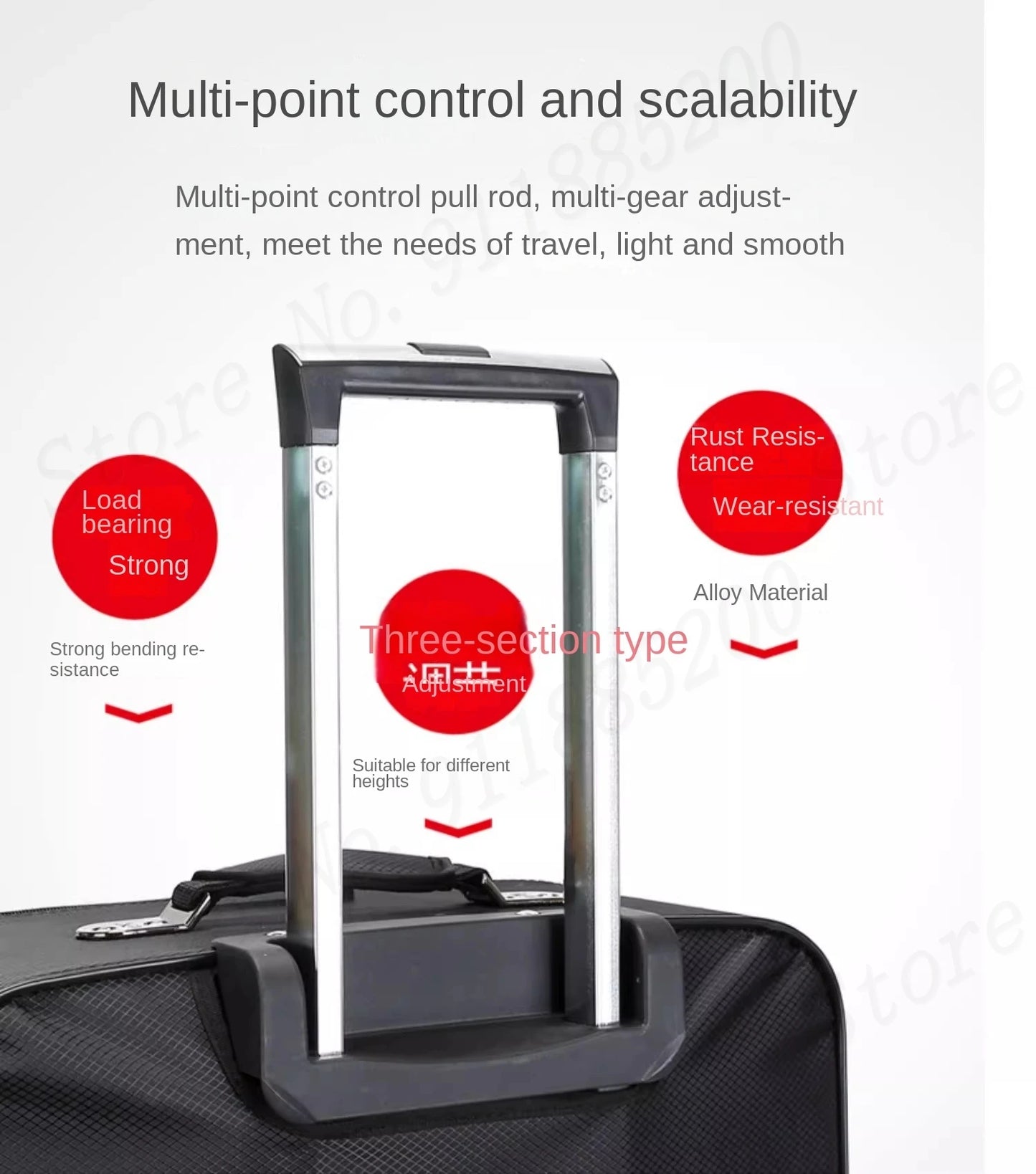 Set de troler de mare capacitate, carucior pentru studenti, rezistent la apa, roata detasabila, stofa Oxford, valiza de cabina cu blocare cu combinatie