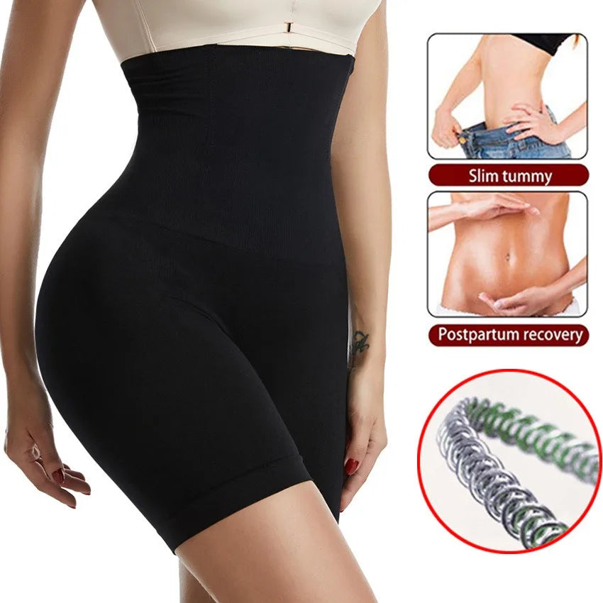 Women Hot High Waist Shaping Control Panty Boyshort Tummy Control Butt Liftier Slim Shorts Sexy Underwear Shapewear Body Shaper