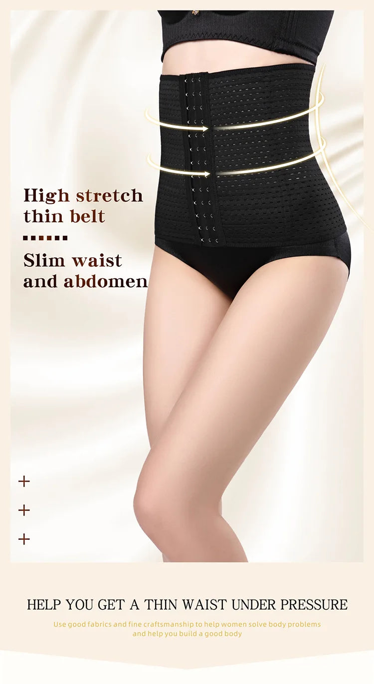 Women and Men XS~6XL Slimming Body Shaper Waist Trainer Belt Corset Abdomen Belly Tummy Control Fitness Compression Shapewear