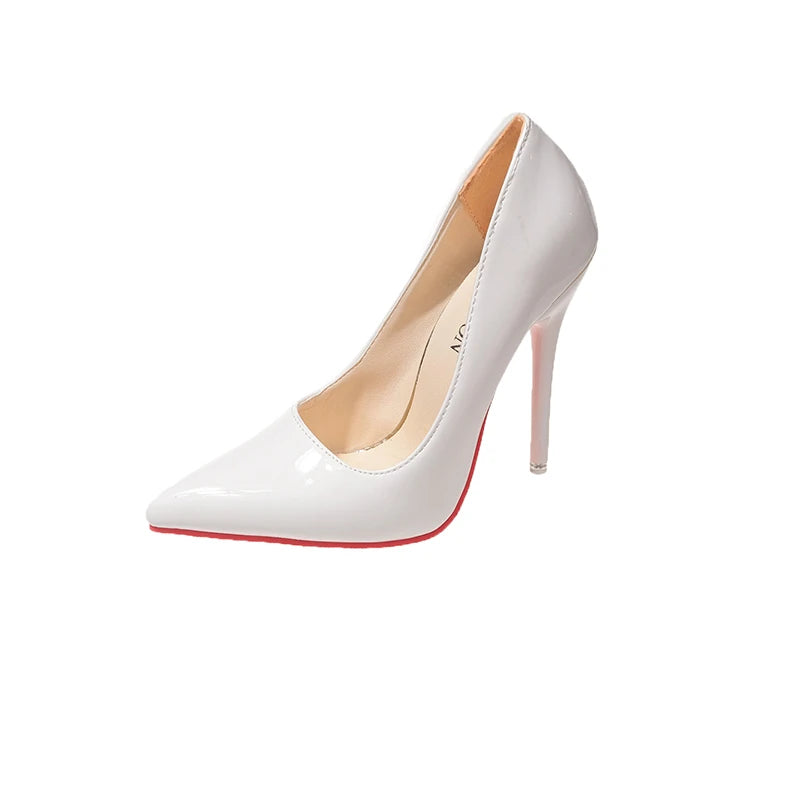 Women Pumps 2024 New Soft Leather High Heels Shoes for Women Fashion Pointed Toe Slip on Candy Colors Wedding High Heels Women