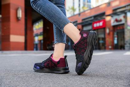 LARNMERN Safety Shoes for Women Anti-puncture Steel Toe Shoes Breathable Non Slip Work Shoes  Sneakers