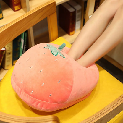 Winter Cartoon Home Big Feet Warm Women Slippers Dinosaur  Panda Pig dDog Foot Warmer Adult Shoes Computer