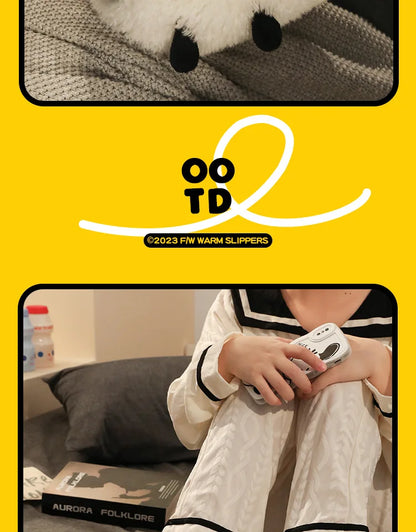 Winter funny beige white sheep slippers girls gift flurry slides women floor design slippers 2023 new arrival