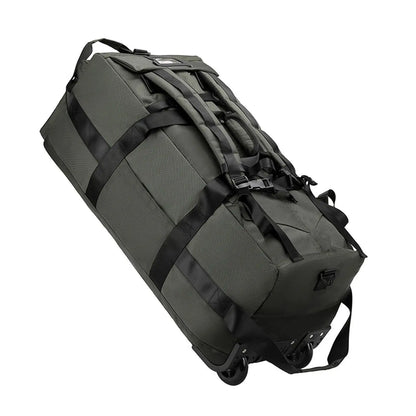 Wheeled Duffel Bag Rolling Garment Bag Large Portable Overnight Suitcase Backpack for Beach Business Trip Camping Storage Bag