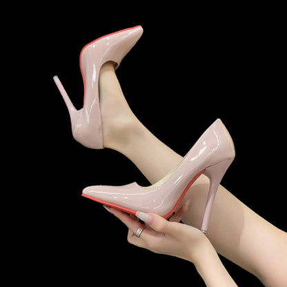 Women Pumps 2024 New Soft Leather High Heels Shoes for Women Fashion Pointed Toe Slip on Candy Colors Wedding High Heels Women