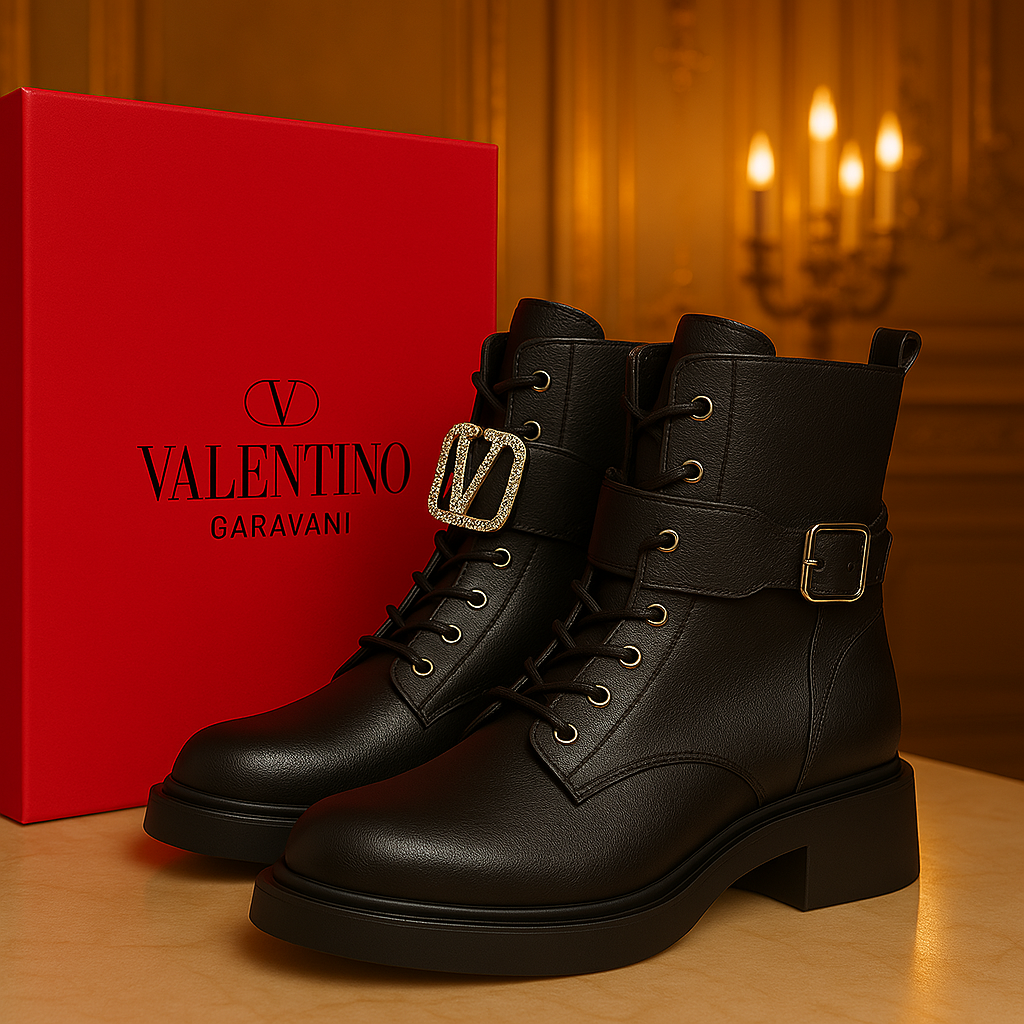Ghete din piele Valentino Garavani